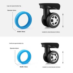 Housses de roues de valise en silicone, protections silencieuses pour roues pivotantes, remplacement pour valise, accessoires pour valises de voyage - Product Image 2