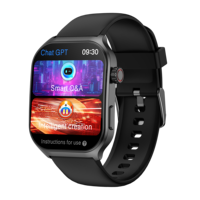 Reloj Inteligente Linwear LA42pro AI/Chatgpt con Pantalla AMOLED Cuadrada para Hombre y Mujer, Llamadas por BT, Monitor de Salud y Actividad Física, Resistente al Agua IP68, Reloj Deportivo