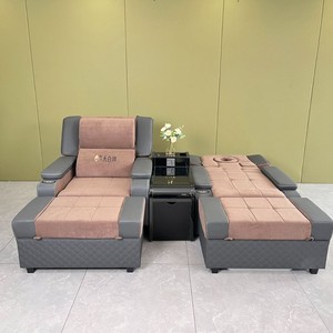 Fauteuil de pédicure électrique Longyu avec massage chauffant pour adultes et personnes âgées, design minimaliste luxueux gris - Product Image 3
