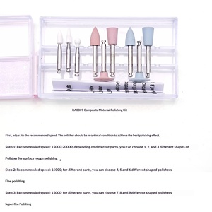 Tête de polissage <span class=keywords><strong>dentaire</strong></span> en silicone <span class=keywords><strong>blanc</strong></span> pour <span class=keywords><strong>composite</strong></span> photopolymérisable, finition et polissage, modèle RA0309, ensemble de pierres de polissage - Product Image 3