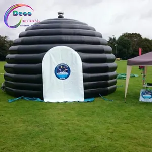 Astronauta estrella laboratorio golpe inflable planetario cúpula para las escuelas de proyección hinchables tienda