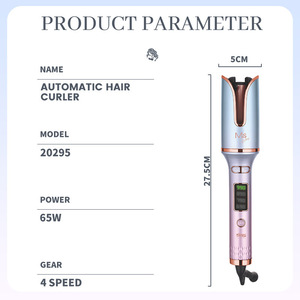 Fer à friser DSP Ms Pro 20295 rose, céramique, écran LCD, pour cheveux bouclés ou lisses - Product Image 5