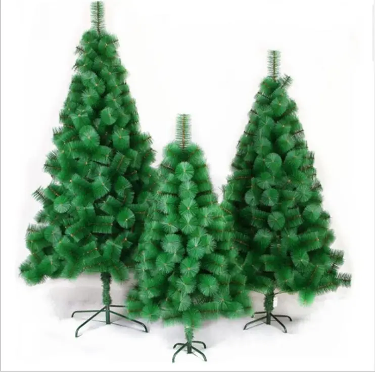 Özelleştirilmiş yüksek yoğunluklu PET yapay noel ağacı noel dekorasyon için parti