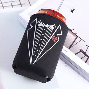 Venta al por mayor de enfriadores de latas de neopreno en blanco, personalizables con logo, para cerveza, bebidas y bodas, enfriadores de latas de neopreno coloridos - Product Image 4