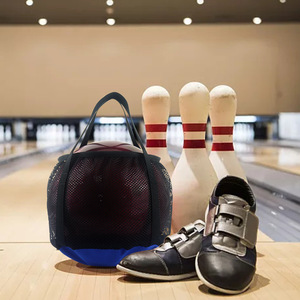 Mesh <b>Bowling</b> Tote Bag With Polyester Lining For Daily Use - Product Image 4