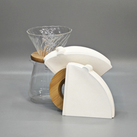Offre Spéciale Logo personnalisé filtre en papier jetable café boîtes personnalisées papier Kraft papier filtre à café de qualité alimentaire plat