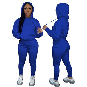 <span class=keywords><strong>Ropa</strong></span> de mujer caliente Sudadera con capucha de manga larga con Jogger Mujer Fleece Grueso Algodón Sudadera con capucha Conjunto - Product Image 4