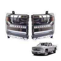 Phare LED complet 12V 6000K, prix de gros pour pièces automobiles, compatible Chevrolet Silverado 1500 2016-2018, référence OE 84357696
