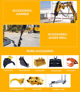 Livraison gratuite Ce Epa Engine Farm Cabin Degré Multifonction 3.5Ton 3Ton 2.5Ton Mini Digger Small Bagger Excavator - Product Image 4