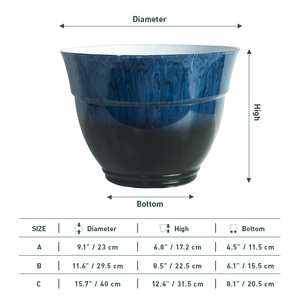 <span class=keywords><strong>Vasi</strong></span> per piante in plastica ceramica sintetica per fioriera <span class=keywords><strong>da</strong></span> interno per esterni - Product Image 2
