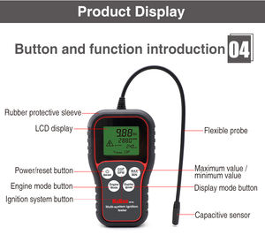 2024 Smartach Multisysteem Ontstekingsanalysator Zwart Auto-ontstekingsspoeltester met 35cm Probe OBD2 Scanner Diagnostische Tool - Product Image 3