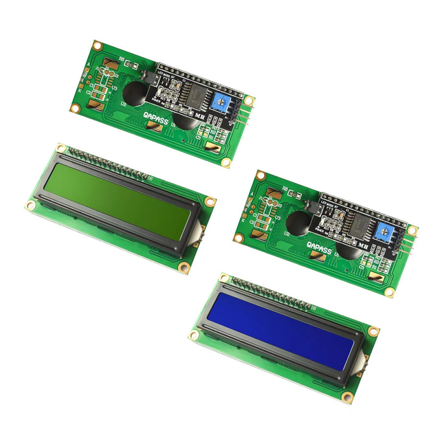 LCD 1602A I2C 5V Blue Yellow-Green Screen Display  16x2  LCD Display Module Backlight