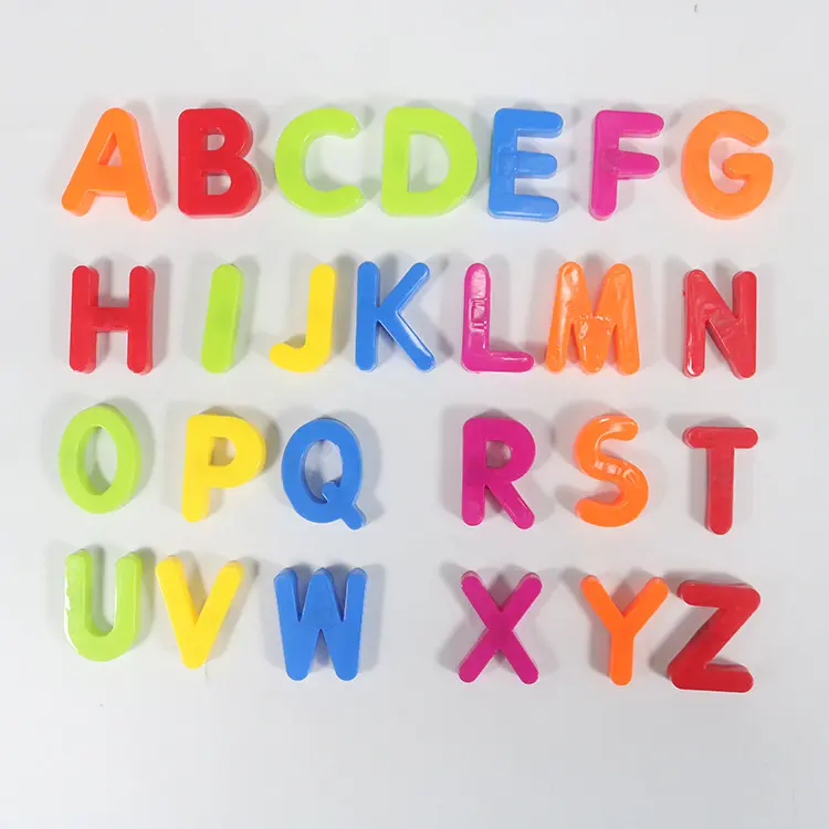 ตัวอักษรแม่เหล็ก3d คลาสสิกและตัวเลขการเรียนรู้การเขียนตัวอักษรแม่เหล็ก