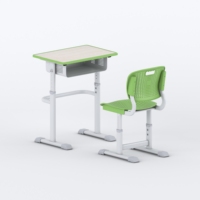 Ensemble Chaise et Bureau Ergonomique Monoplace Réglable en Hauteur pour École Primaire – Écologique et Moderne – Vente en Gros