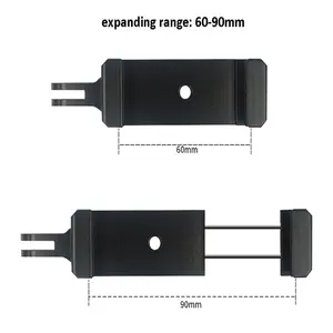 Tripé universal de metal aceitável, suporte de celular para telefone, monopé, montagem de vara, adaptador com soquete para sapato quente