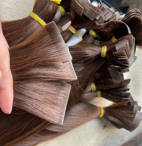 Nuovo Design di Alta Qualità, Extension per Capelli con Nastro Adesivo Invisibile Senza Cuciture, Marrone Chiaro, Vendita all'Ingrosso di Capelli Remy - Product Image 5