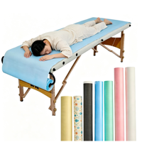 Rouleau de papier jetable pour table d'examen, imperméable, laminé PE, pour hôpital et spa, prix usine