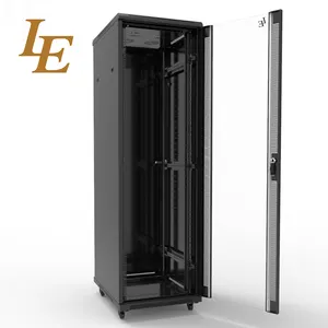 LE 45U 600*600mm Office Server Rack Network Cabinet with Glass Cabinet Door Stock ROHS Ce
