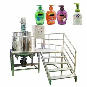Factory liquid soap detergent shampoo making machine mixing tank agitator ketchup homogenizer emulsifier