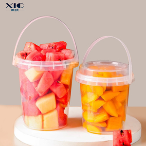 Nhà Máy Bán Buôn Rỗng Trong Suốt Vòng Dày Nhựa Xô 32Oz Nước Ép Trái Cây Bánh Snack Lưu Trữ Nhựa <span class=keywords><strong>Container</strong></span> - Product Image 1