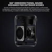 Mini Enceinte Portable V5.0 avec Double Radiateur Passif Plein Spectre, Sortie 5W, NFC 5.3, Batterie Rechargeable 2000mAh, Chargement Type-C, Pour la Maison