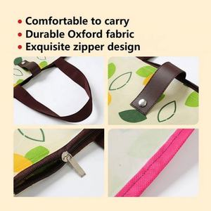 Custom Printed Eco-Friendly Polyester Shopping <b>Bag</b> Reusable and Portable Drawstring <b>Folding</b> Design Waterproof Storage - Product Image 4