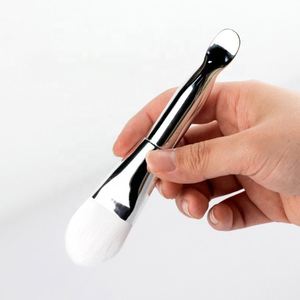 Pinceau de massage pour masque capillaire synthétique, pinceau de beauté pour fond de teint, vente en gros personnalisée, populaire, double tête en silicone, 10 pièces - Product Image 4