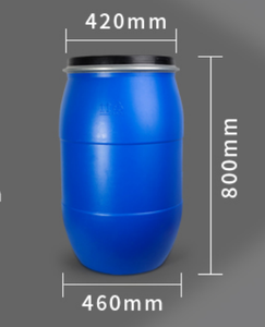<strong>30L</strong> Round Food Grade <strong>PE</strong> Water &amp; Chemicals Drum Blue/Black/White Plastic Barrel <strong>Container</strong> with Large Mouth Rotating Lid Pail - Product Image 4