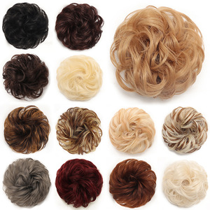 Anneau à cheveux en caoutchouc pour extensions, perruques, chignons et coiffures bouclées, en fibre haute température, style bourgeon de fleur - Product Image 3