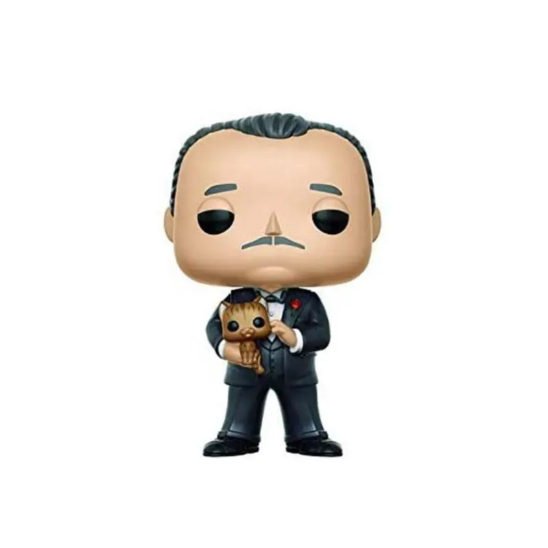 POP Filme O Poderoso Chefão VITO CORLEONE Com Gato 389 Action Figure Brinquedos Mafia leader Coleção Modelo Vinyl Boneca Presente