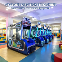 Machine de jeu d'arcade commerciale à monnayeur, jeu de lancer de disques tourbillonnants, équipement de récompense pour enfants et familles, pour aires de jeux et parcs d'attractions