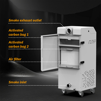 Ingani 45*49*105cm purificateur de fumée purificateur d'air DTF extracteur filtre d'extrait de fumée Machine extracteur de fumée portable