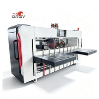 Oray Máquina grapadora de caja de dos partes que ahorra espacio, modelo 1200D, semiautomática, 500 grapas/min, cabezal de grapado vertical con carrera ascendente y descendente