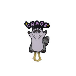 Divertido Pin Esmaltado <span class=keywords><strong>de</strong></span> Mapache con Diseño <span class=keywords><strong>de</strong></span> <span class=keywords><strong>Amor</strong></span> y Traviesura, Broche <span class=keywords><strong>de</strong></span> Animal <span class=keywords><strong>de</strong></span> Dibujos Animados, Insignia <span class=keywords><strong>de</strong></span> Solapa, Joyería, Regalo para Amigos y Niños - Product Image 1