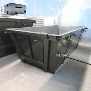 Personalizzato 3CBM in metallo acciaio verde <span class=keywords><strong>Luger</strong></span> cassonetti per il riciclaggio dei rifiuti cestino con porta nuova condizione - Product Image 2