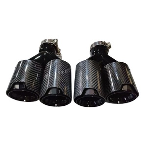<span class=keywords><strong>Prix</strong></span> de gros MX 93mm Double Sortie Fibre de Carbone Acier Inoxydable Embouts de Pot d'Échappement pour Modification <span class=keywords><strong>BMW</strong></span> Série M X - Product Image 1