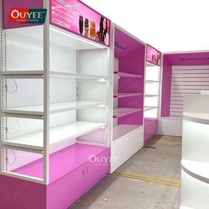 Muebles comerciales Exhibición de peluquería Escaparate Tienda de salón Diseño de cabello Diseño de tienda de pelucas - Product Image 6