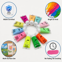 Peinture acrylique 22 ml, directement de l'usine, non toxique, certifiée MSDS, peinture artistique professionnelle, couleurs vives pour plusieurs surfaces