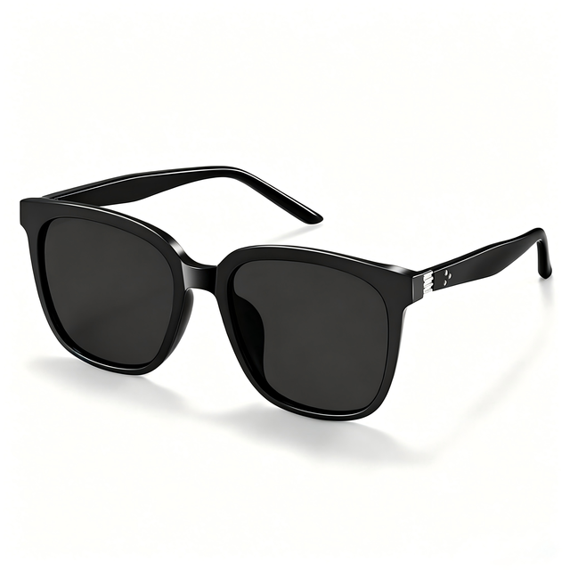 XPZ Slimming TR Polarized Unisex Adult Sunglasses Yellow Square UV400 Anti-Glare Fashion Classic Full Rim Customizable Packaging