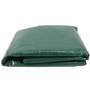 Nhiệm vụ nặng nề không thấm nước màu xanh lá cây PE tarps cho sân vườn ngoài trời đồ nội thất bìa vải