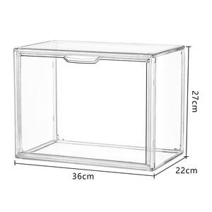 Caja de Almacenamiento para Libros, Apilable Horizontal o Verticalmente; Caja Transparente a Prueba de Polvo, Organizador de Libros - Product Image 4