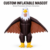 Modèles de mascotte gonflables personnalisés - Ensemble de mascotte gonflable en forme d'aigle, animal de dessin animé, adapté aux défilés d'événements, à la promotion de la marque, au cosplay