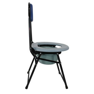 Dakang <b>Folding</b> <b>Commode</b> Chair Metal 100kg Capacity For Elderly Disabled Home Use - Product Image 4