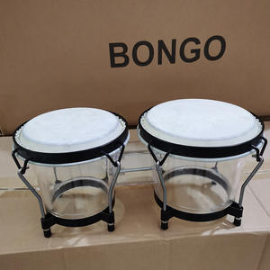 Suministro directo del fabricante, tambor <span class=keywords><strong>Bongo</strong></span> de 6 pulgadas y 7 pulgadas, instrumento de plástico de una pieza de percusión occidental con cámara de tambor de aluminio - Product Image 4