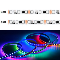 MT16703 Адресуемая Светодиодная лента 3535 RGB magic dream color SPI DC12V 8 мм 96 светодиодов/метр возобновление точки останова для проекта