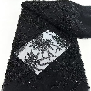 <span class=keywords><strong>Telas</strong></span> de encaje con cuentas y lentejuelas ecológicas para vestidos de fiesta nupcial nigerianos, pedido mínimo de 5 yardas para prendas de vestir - Product Image 5