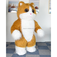 Fourrure Gonflable Chat Dessin Animé Mascotte Costumes Style Mascotte Costume Anime Cosplay Garfield En Peluche Chat Costume Costumes pour Annonces