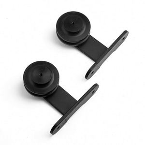 Sistema de Cierre Suave Industrial WEKIS para Puertas Correderas de Vidrio, Puerta Corredera Clásica de Acero con Riel Superior y Rodillos - Product Image 2