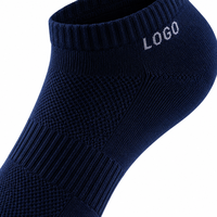 Chaussettes de course anti-microbiennes en coton, chaussettes de sport respirantes en maille, soutien de la voûte plantaire, entraînement fitness