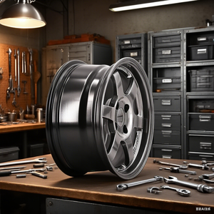 Jantes en alliage ultra-légères et rigides, finition <span class=keywords><strong>charbon</strong></span> métallisé, maille fine, <span class=keywords><strong>pour</strong></span> berlines, améliorations esthétiques extérieures sportives - Product Image 5